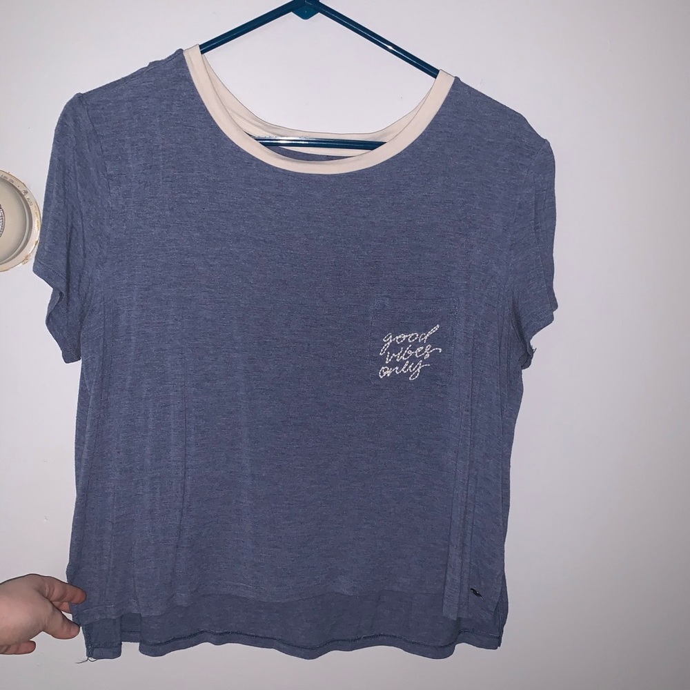 American Eagle blue shirt!